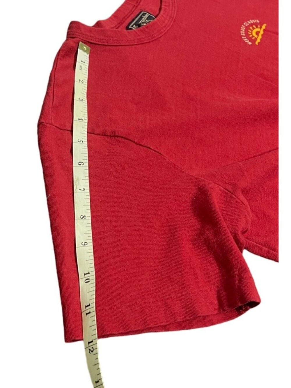 Women's vintage T-shirt Size Large Red Abercrombie & Fitch Shirt Red - Picture 6 of 11